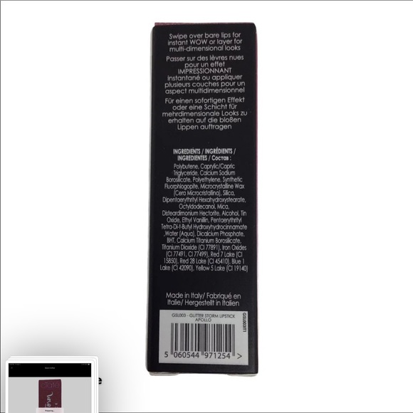 Ciate Glitter Storm Lipstick Apollo New Glam - Picture 13 of 15
